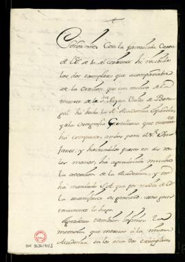 Carta del duque de Montellano a Francisco Antonio de Angulo en la que manifiesta que puso en mano...