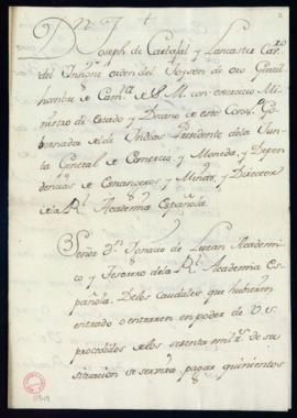 Orden de libramiento de 550 reales de vellón a favor de los herederos de Blas Ortiz de Zárate, am...