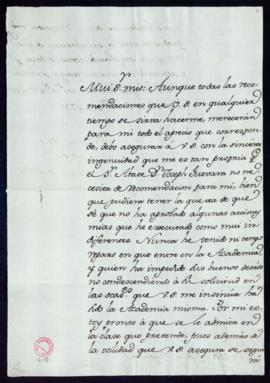 Carta del duque de Alba al marqués de la Regalía en la que comunica que no se le ofrecen reparos ...
