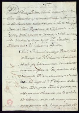 Orden del marqués de Villena de libramiento a favor de Agustín de Montiano de 16 reales de vellón