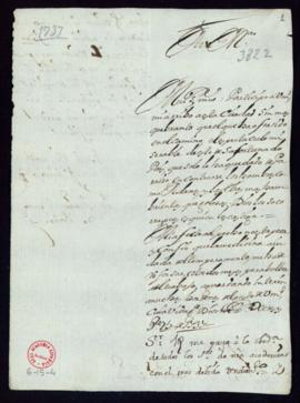 Carta de Antonio Ventura de Prado a Pedro González en la que le comunica la llegada a su destino ...
