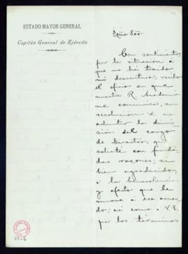 Carta del conde de Cheste al secretario [Mariano Catalina] en la que acepta la decisión de la Aca...