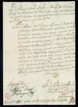 Libramiento de 624 reales de vellón a favor de Antonio Ventura de Prado