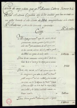 Cuenta de cargo y data dada por Ramón Cabrera de los caudales que han entrado en su poder en 1804