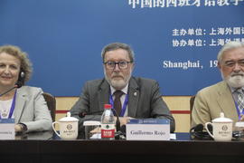 Guillermo Rojo en el Simposio Internacional de la Enseñanza de Español en China celebrado en el C...