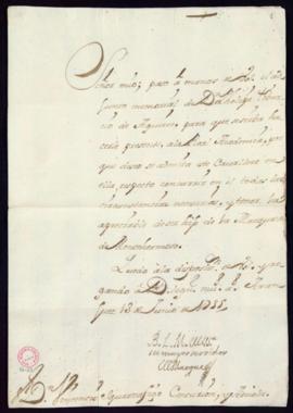 Carta del marqués de Villena [Mercurio Antonio López Pacheco] a Vincencio Squarzafigo con la que ...