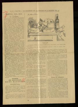 Páginas 39 y 40 del diario ABC de 17 de diciembre de 1927, con la noticia del fallecimiento de Ed...
