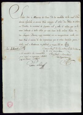 Carta de Rafael Sánchez de Aguilera a Mauricio de Cano en la que le pide que entregue a Pedro de ...