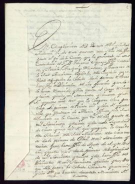 Informe de los contadores sobre la cuenta de la tesorería del año de 1733