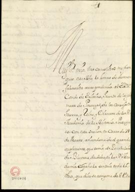 Carta de Buenaventura Suárez de Rivera Manrique a Lope Hurtado de Mendoza con la que remite tres ...
