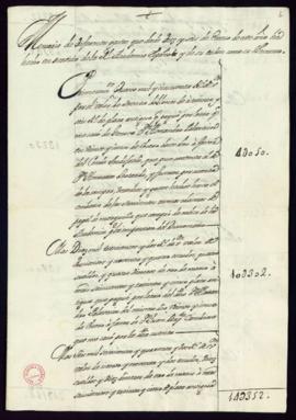 Memoria de gastos del tesorero del 16 de enero al 18 de septiembre de 1727