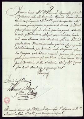 Orden del marqués de Villena de abono a Vincencio Squarzafigo de 4950 reales por su cargo de teso...