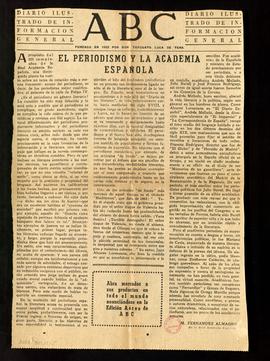 El periodismo y la Academia Española