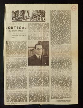 Ortega, por Julián Marías