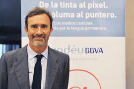 Joaquín Müller-Thyssen, director de la Fundeú-BBVA, en el acto de presentación de Escribir bien e...