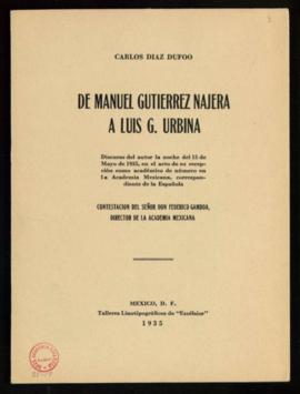 De Manuel Gutiérrez Najera a Luis G. Urbina, por Carlos Diaz Dufoo