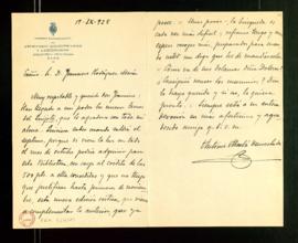 Carta de Antonio Alcalá Venceslada a Francisco Rodríguez Marín en la que agradece el envío de los...