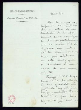 Carta de Juan de la Pezuela al secretario [Manuel Tamayo y Baus] por la que agradece a la Academi...