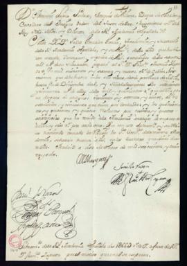 Orden del marqués de Villena del libramiento a favor de Francisco Zapata de 1669 reales de vellón...