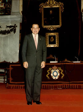 Rafael Hernández Colón en el Salón de Actos