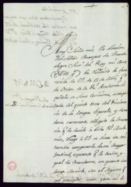 Carta del duque de Bovino a Vincencio Squarzafigo de agradecimiento por el envío del quinto tomo ...