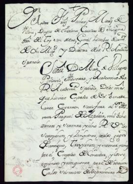 Libramiento de 1875 reales de vellón a favor de Tomás Pascual de Azpeitia