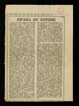 España en Oxford
