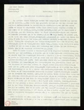 Carta de Ana-Inés Bonnin Armstrong a Melchor Fernández Almagro en la que relata los sinsabores qu...