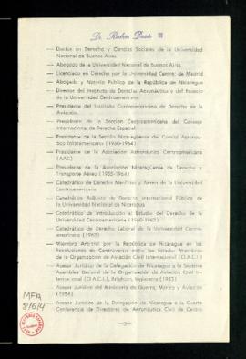 Currículo de Rubén Darío III