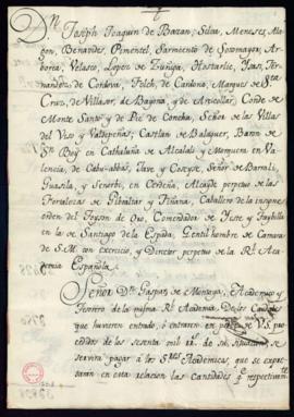Libramiento general correspondiente a julio de 1785
