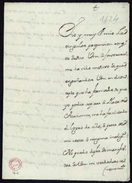 Carta de Casimiro de Ustáriz a su tío Fernando de Bustillos en la que le da las gracias por favor...