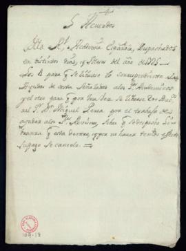 Acuerdos de la Real Academia Española despachados en distintos días y meses del año de 1725