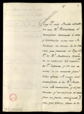 Carta de Juan de Santander a Francisco Antonio de Angulo de agradecimiento por el envío a la Real...