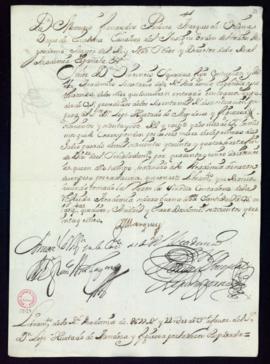 Orden del marqués de Villena del libramiento a favor de Lope Hurtado de Mendoza de 677 reales y 2...