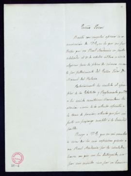 Carta de Francisco Codera al secretario [Mariano Catalina] en la que agradece a la Academia su el...