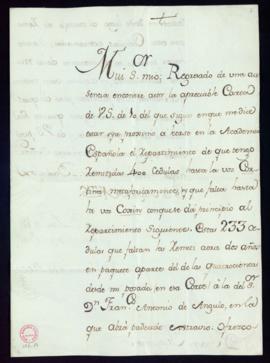 Carta del conde de la Roca a Juan Trigueros en la que acusa recibo de la suya en la que le avisa ...