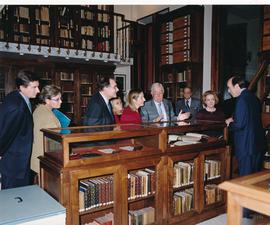 Víctor García de la Concha y Ana Pastor en la Biblioteca Rodríguez-Moñino