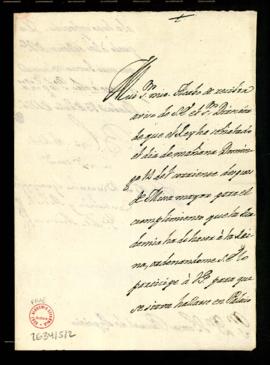 Carta de Vincencio Squarzafigo a Tomás Pascual de Azpeitia en la que le comunica que el rey ha se...