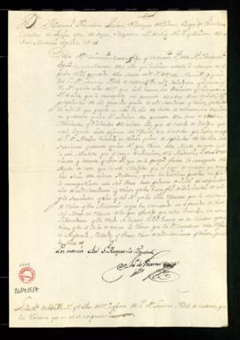Libramiento de 1691,8 reales de vellón a favor de Lorenzo Folch de Cardona
