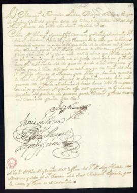 Orden del marqués de Villena de libramiento a favor de Lope Hurtado de Mendoza de 150 reales y 20...
