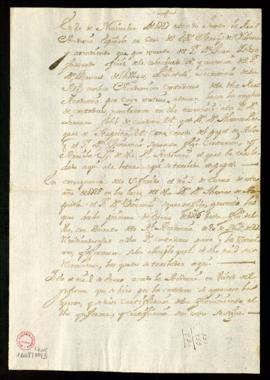 Copia del acuerdo tomado en la junta de 20 de noviembre de 1727 de nombramiento de dos nuevos con...