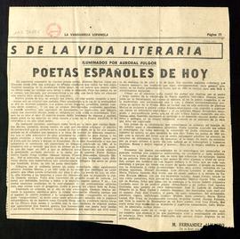 Iluminados por auroral fulgor. Poetas españoles de hoy