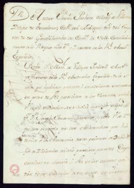 Orden del marqués de Villena de libramiento a favor de José Torrero de 48 reales de vellón