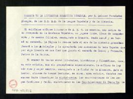 Copia de la reseña de Francisco Gómez de Mercado y de Miguel sobre Granada en la literatura españ...