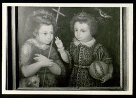 Niño Jesús con San Juanito y un cordero