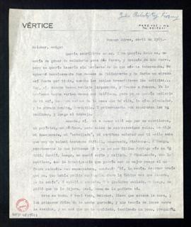 Carta de Francisco Javier Planas de Tovar, director general de Servicios Documentales, a Melchor ...