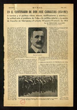 En el centenario de don José de Canalejas (1854-1912). El hombre y el político. Ideas, errores, r...