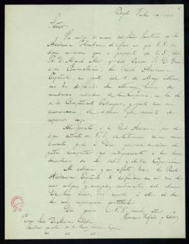 Carta de Hernando Holguín Caro a Mariano Catalina en la que acusa recibo de su nombramiento como ...