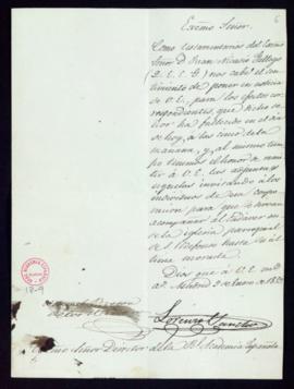 Carta de Manuel Bretón de los Herreros y Lorenzo Sancho, testamentarios de Juan Nicasio Gallego, ...