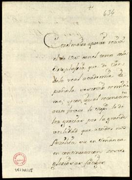 Carta de Pedro Juan de Alfaro a Lope Hurtado de Mendoza en la que agradece el envío de un ejempla...